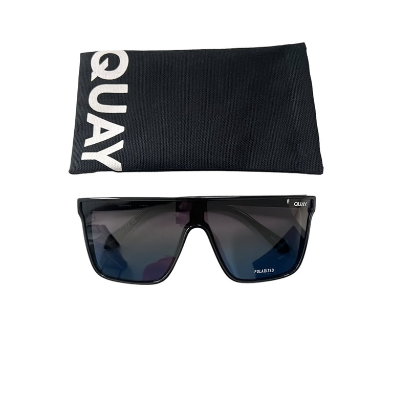 Quay Australia Nightfall Polarized Sunglasses Quay Australia POLARIZED NIGHTFALL Split Black/Smoke Lens  main image 3