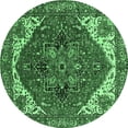 thumbnail image 1 of Ahgly Company Indoor Round Persian Emerald Green Traditional Area Rugs, 6' Round, 1 of 4