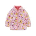 thumbnail image 3 of WIBACKER 1-6T Toddler Girls Polar Fleece Warm Jacket Baby Girls Spring Fall Zip-up Lightweight Long Sleeve Coat for Kids - Pink Flowers, 3 of 8