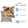 thumbnail image 4 of Liora Manne Frontporch Birds Indoor Outdoor Decorative Pillow Multi, 4 of 5