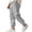 Gray, variant on Men's Textured Jogger Pants, Elastic-Drawstring Waist with Roomy Silhouette for Beachside Vacations Gray S