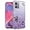 Purple, variant on for Motorola Moto G54 Case Clear Glitter Sparkle Aesthetic Motorola G54 5G Phone Case Silicone Soft Flower Transparent Shockproof Cover Purple Slim (Pink)