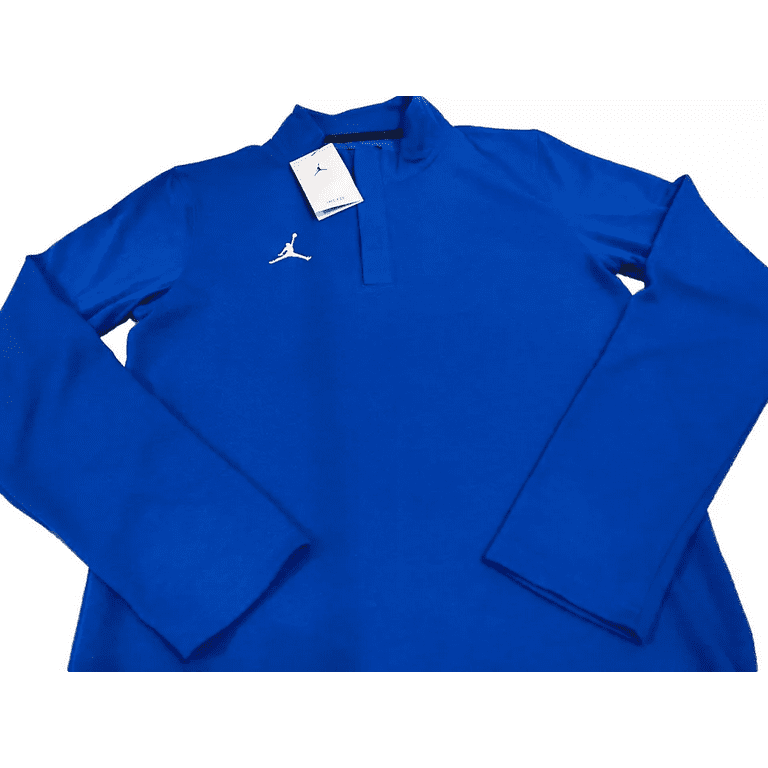 Jordan Dri-Fit Half Zip Up Top ROYAL BLUE Gym Golf Mens Nike Jordan Dri-Fit Half Zip Up Top ROYAL BLUE Gym Golf Mens Nike