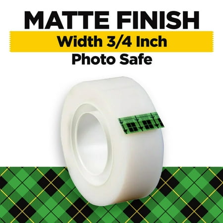 Scotch Magic Tape Value Pack, 3/4"x 1000", 6 Rolls & 1 Black Dispenser