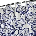 thumbnail image 3 of Waterproof Pattern with Grapes Leaves Shower Curtain 72x72 Inch Boho Style Polyester Unique Shower Curtain for Bathroom Hotel Home Decor with 12 Plastic Hooks, 3 of 5