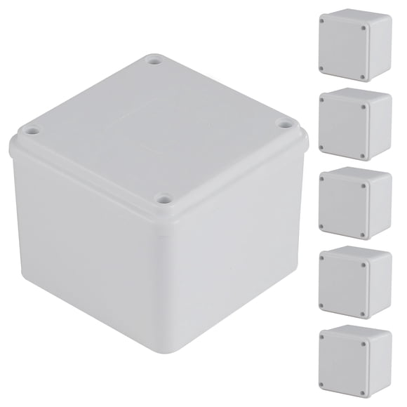 Caja de conexiones eléctricas Anpugaolao PVC 10 x 10 x 8 cm IP65, paquete de 6