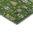 thumbnail image 3 of Addison Rugs Mayfield Premium Machine Washable Transitional Holiday Green Rectangle Rug, 9' x 12', 3 of 7