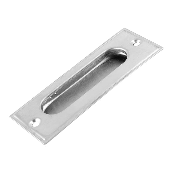 4.3"x1.6" Flush Recessed Solid Brass Pull Sliding Door Drawer Finger Handle