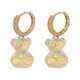 thumbnail image 1 of Pendientes colgantes de oso, pendientes de oso de , pendientes de gota de animales, joyería de regalo, pendientes de aro, pendientes de gota d, 1 of 3