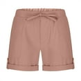 thumbnail image 7 of Delliss Girls Drawstring Shorts Summer Elastic Waist Casual Lightweight Shorts with Pockets, 7 of 7