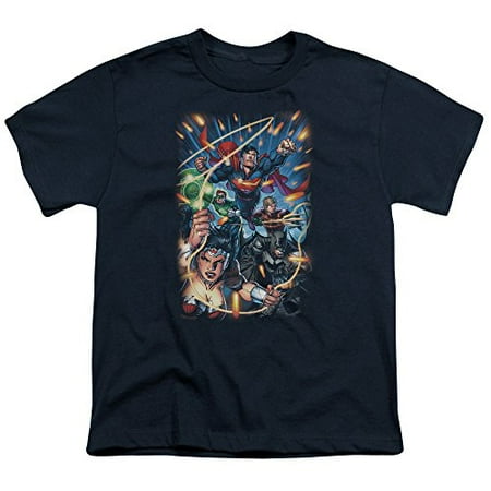 - Jla/Under Attack S/S Youth 18/1 Navy Jla514