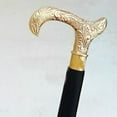 thumbnail image 5 of Vintage Walking Stick Derby Brass Handle Black Wooden Cane Handmade Gift Item, 5 of 5