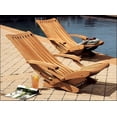 thumbnail image 2 of 7-Piece Teak Dining Set: 69" Folding Table + 6 Warwick Folding/Reclining Arm Chairs, 2 of 7