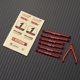 thumbnail image 3 of Vogacara Conjunto de varillas de enlace de dirección 7x 1/24, pieza de actualización RC, distancia entre ejes de aleación de aluminio, Kits de construcción modelo Rojo, 3 of 6