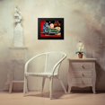 thumbnail image 4 of Retrobot 14x12 Black Modern Framed Museum Art Print Titled - X-9 Space Robot Car, 4 of 5