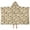 Brown Dog Paw, variant on Cavalier King Charles Spaniel Dog and Flower Hooded Bath Towel,50"x30" for Ages 3 To 12 Kids, Quick Dry Lightweight Soft Microfiber Hood Beach Towel Cover Up for Kids