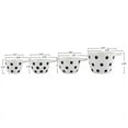 thumbnail image 3 of Creative Co-Op Ceramic Measuring Cups with Polka Dots, Set of 4 Sizes, Black and White, 3 of 5