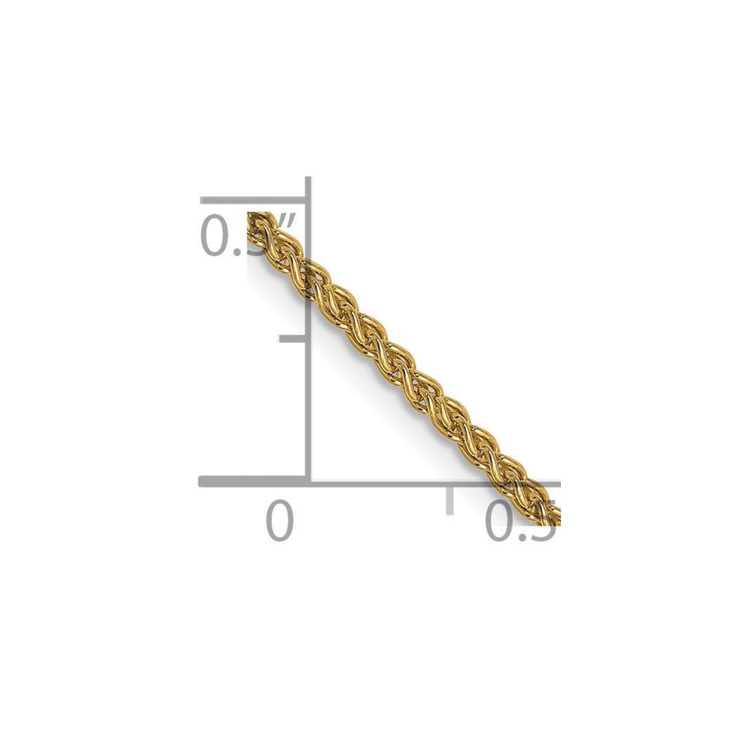 FJC Finejewelers 14k Yellow Gold 1.5mm Wheat Chain Necklace