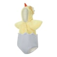 thumbnail image 3 of Franhais Kids Costume Short Sleeve Snap Up Plush Romper Newborn Chick Egg Costume Infant Clothes 70-100, 3 of 8