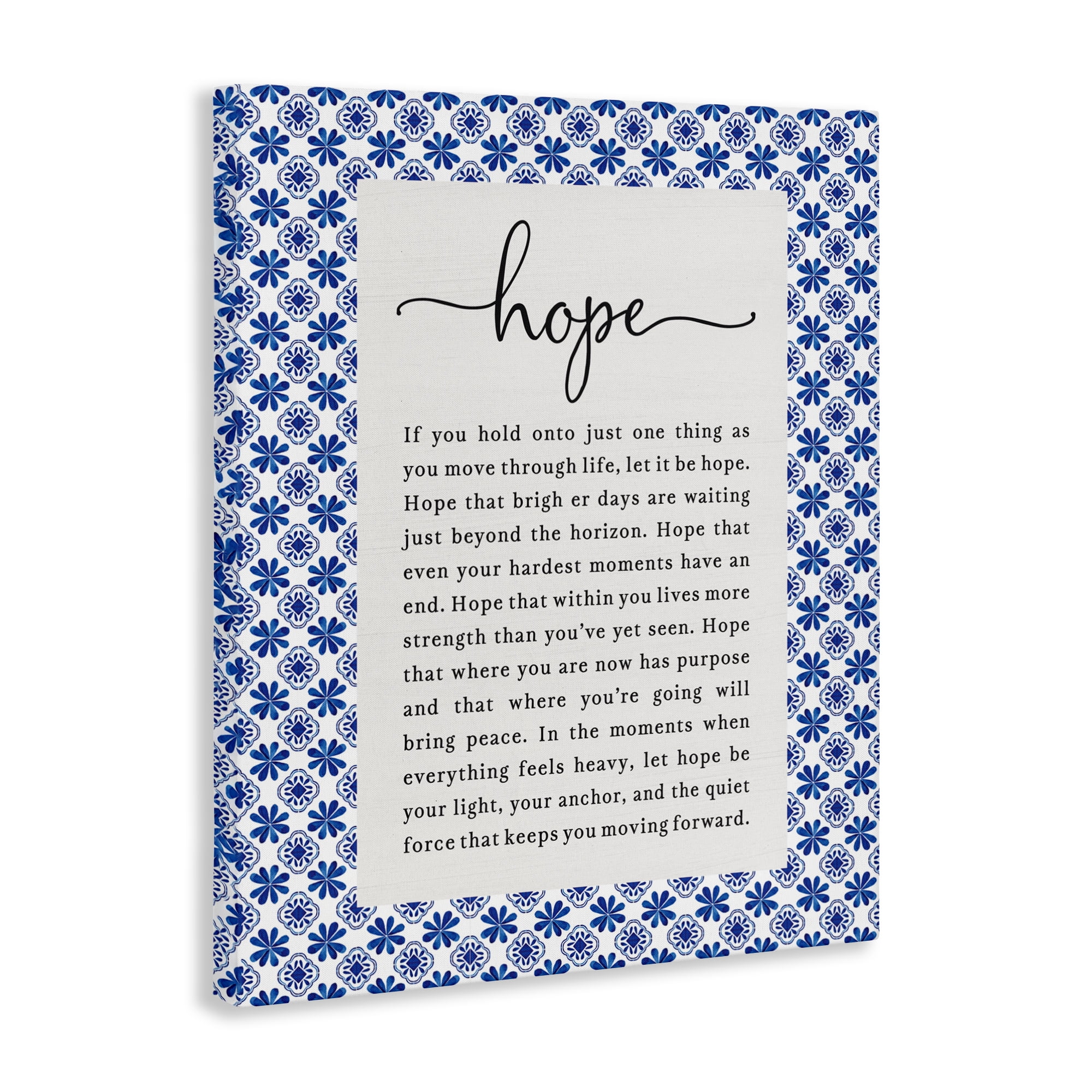 Hope For Brighter Days Canvas Wall Art, design by Lettered and Lined
