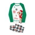 thumbnail image 3 of Meihuid Christmas Family Matching Pajamas Set Cute Santa Print Tops and Pants Pajama PJS Sets Sleepwear for Family, 3 of 10