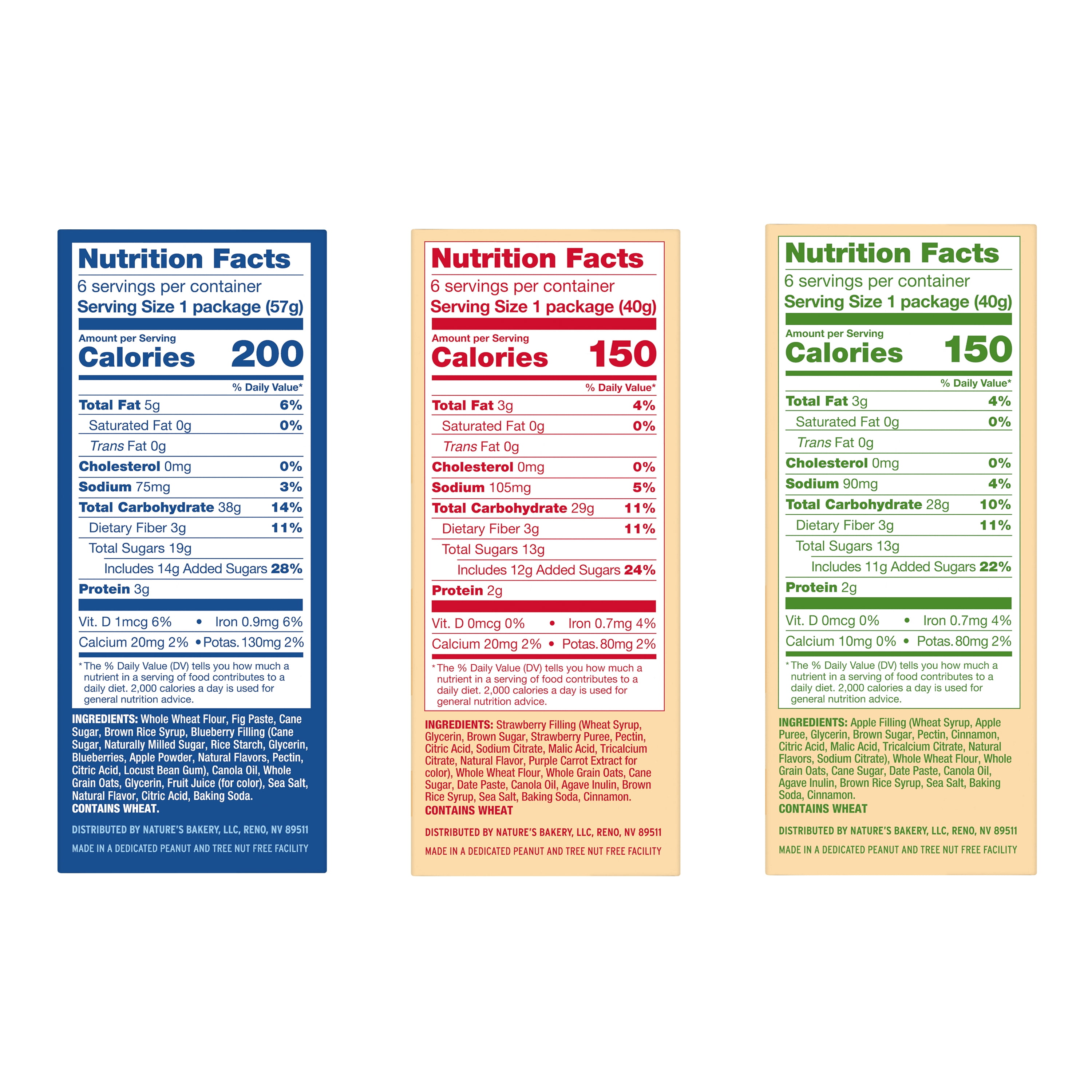 Nature's Bakery All Day Variety Pack, (35 Bars), Vegan, Non-GMO, Plant-Based