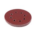 thumbnail image 1 of Herwey 10 Pcs Disques de Ponçage Ronds 125mm Rouges 8 Trous 60-1000 Papiers de Sable, 1 of 3