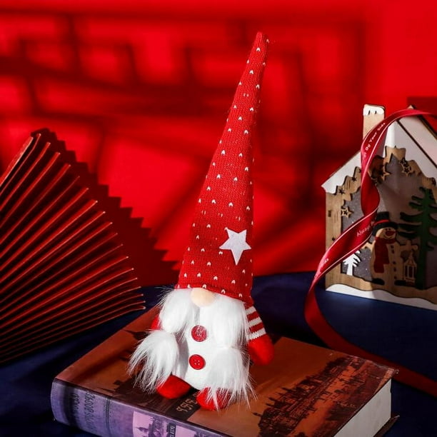 Ganfancp Decoración Navideña Europea y Estilo Adornos Muñeca Sin Cara Enano Rudolph Muñeca Regalos Rebajas Flash Deals Una Muñeca.