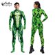 thumbnail image 4 of Mono de fiesta de Halloween para cosplayer de color, disfraz de serpiente verde, traje de gato con cola, mono de animal Zentai, atuendo deportivo, 4 of 5