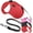 Red, variant on Mowis Retractable Dog Leash, 16ft Dog Walking Leash for Small Dogs up to 77lbs, Non-Slip Handle - Pink