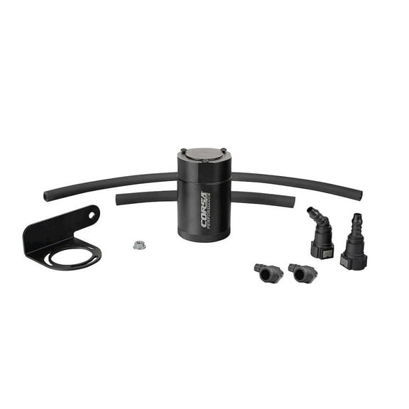 Corsa Performance Cc0011 Engine Oil Catch Can Fits select: 2019-2021 CHEVROLET SILVERADO, 2019-2023 GMC SIERRA