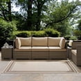 thumbnail image 5 of Rim Solid Border Borderline 8x10 Indoor and Outdoor Area Rug R-1140C-810, 5 of 7