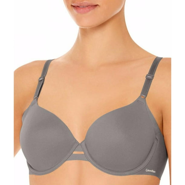 Calvin Klein Women's Invisibles Lightly Lined T-Shirt Bra French Roast 38D  