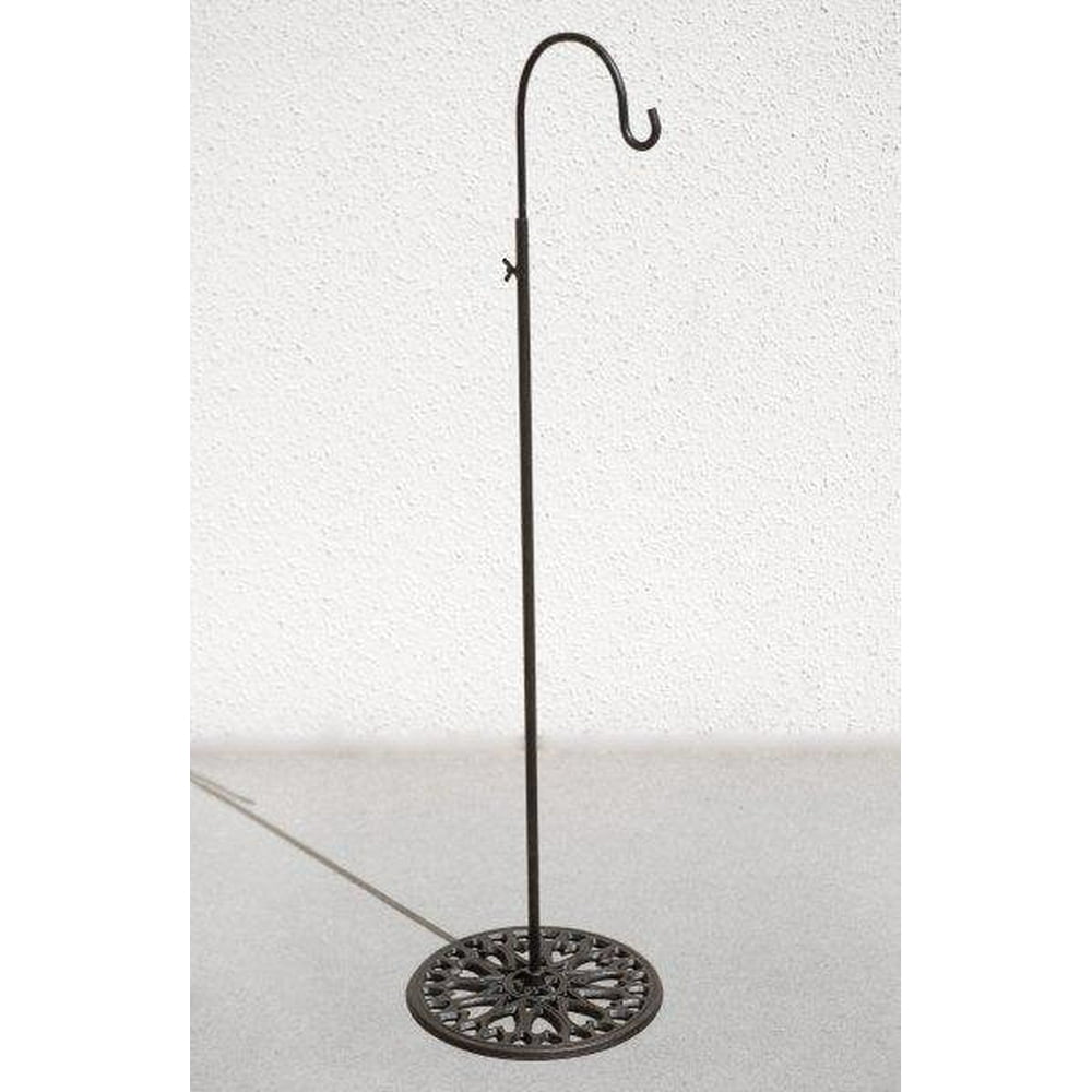 Adjustable Black Iron Shepherds Hook 34in. 55in. Made From Tough