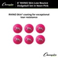 thumbnail image 2 of Champion Sports Rhino Skin Dodgeball (Set of 6, Neon Pink, 6"), 2 of 5