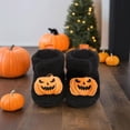 thumbnail image 4 of REDARER Pumpkin 3D Decor Soft Non Warm Baby Crib Booties Winter First Walkers Footwear for Halloween Daily Indoor Loungewear,6-12 Months, 4 of 9