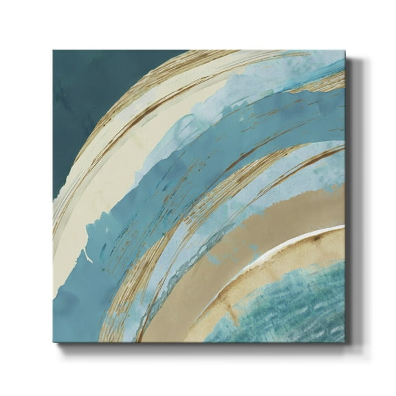 Wexford Home Making Blue Waves I-Premium Gallery Wrapped Canvas, 10" x 10" - Ready to Hang
