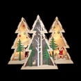 thumbnail image 2 of 1Pc Gadget Escritorio Madera Decoración de Papá Noel Mesa de luz cálida Navidad Madera Decoraciones navideñas Forma de árbol de Navidad Luces nocturnas de madera Árbol de Navidad brillante Novedad Pluma Hombre ER, 2 of 4