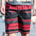 thumbnail image 4 of IROINNID Men's Summer Quick Dry Casual Drawstring Lightweight Beach Bermuda Shorts, 4 of 4