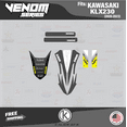 thumbnail image 2 of Kalair GFX Graphics Kit for Kawasaki KLX230 (2020-2024) Venom Series, 2 of 5