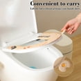 thumbnail image 5 of Eva Toilet Seat Cover, Cat Patterns Travel Portable Toilet Mats, Washable Reusable Toilet Seat Cushions Pasted Toilet Pad Yellow, 5 of 6