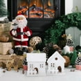 thumbnail image 6 of WASHWEPE 2Pcs Wooden Christmas House Decorative White Xmas Luminous Houses For Home Bar Restaurant Shop Decoration, 6 of 8