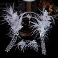 thumbnail image 1 of Diadema de boda con diamantes de imitación y pendientes, tocados de novia hechos a mano, accesorios para el cabello de boda para novias y damas de honor, 1 of 5