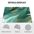 thumbnail image 3 of Yiaed Green And Gold Marble Print Highly Absorbent Microfiber Kitchen Counter Mat, Dish Drying Pad for Dishes, Utensils, Pots and Pans, Large 18" x 24", 3 of 7