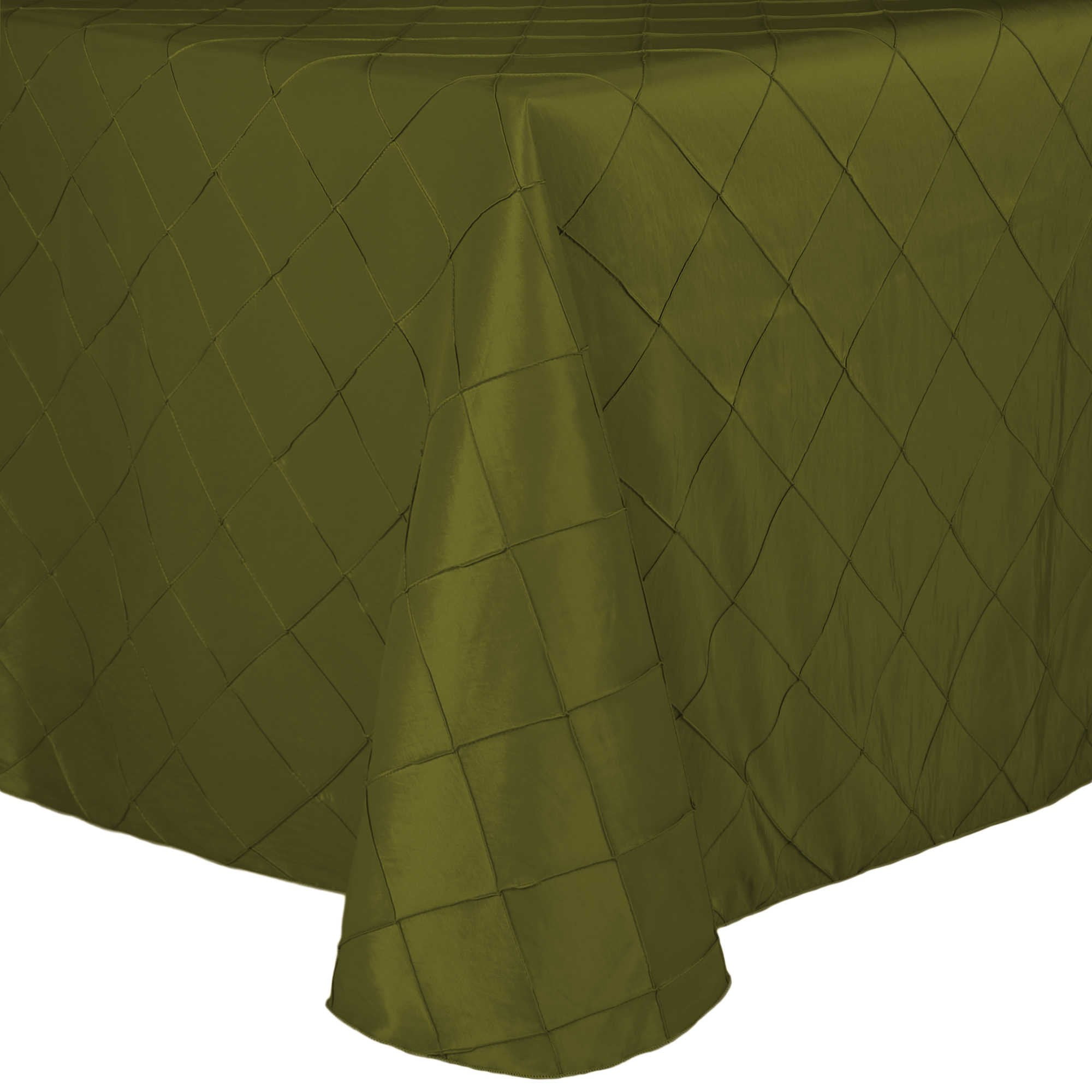 Table Cloth 90X132 - Chocolate (Pintuck Taffeta Rectangle