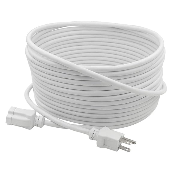 Prime EC883627 35-Foot 16/3 SJTW Patio and Deck Extension Cord, White,