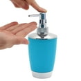 thumbnail image 3 of Unique Bargains 1 Set Elegant Soap Pump Dispenser Toothbrush Holder and Soap Dish Set for Bathroom for Laundry Rooms Blue, 3 of 6