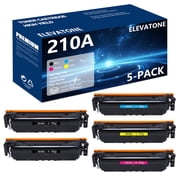 210A Toner Cartridges 5 Pack Standard Yield: (with Chip) Compatible for HP 210A 210 210X 4301fdw Toner Cartridges HP Color MFP 4301fdw 4301fdn Pro 4201dw 4201dn Series Printer Ink (B/C/Y/M)