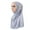 Grey, variant on Dengjunhu Women One Piece Muslim Hijab Lace Applique Head Wrap Scarf Shawl with Rhinestones