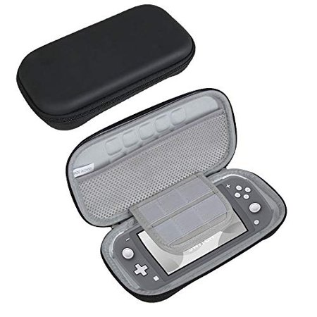 Hermitshell Hard EVA Travel Case for Nintendo Switch Lite Gaming with 12 Game Cartridges (Black)